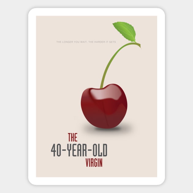 The 40-Year-Old Virgin - Alternative Movie Poster Magnet by MoviePosterBoy